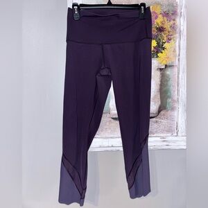 Lululemon Wunder Under Crop High Rise  Scallop Hem Luxtreme 23" Sz 4